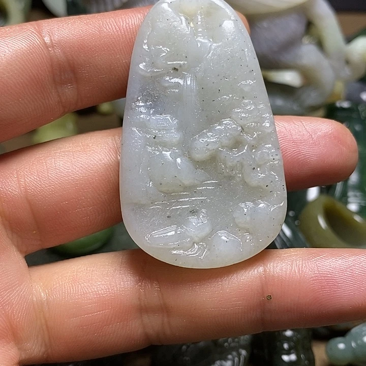 和田玉未镶嵌颈饰