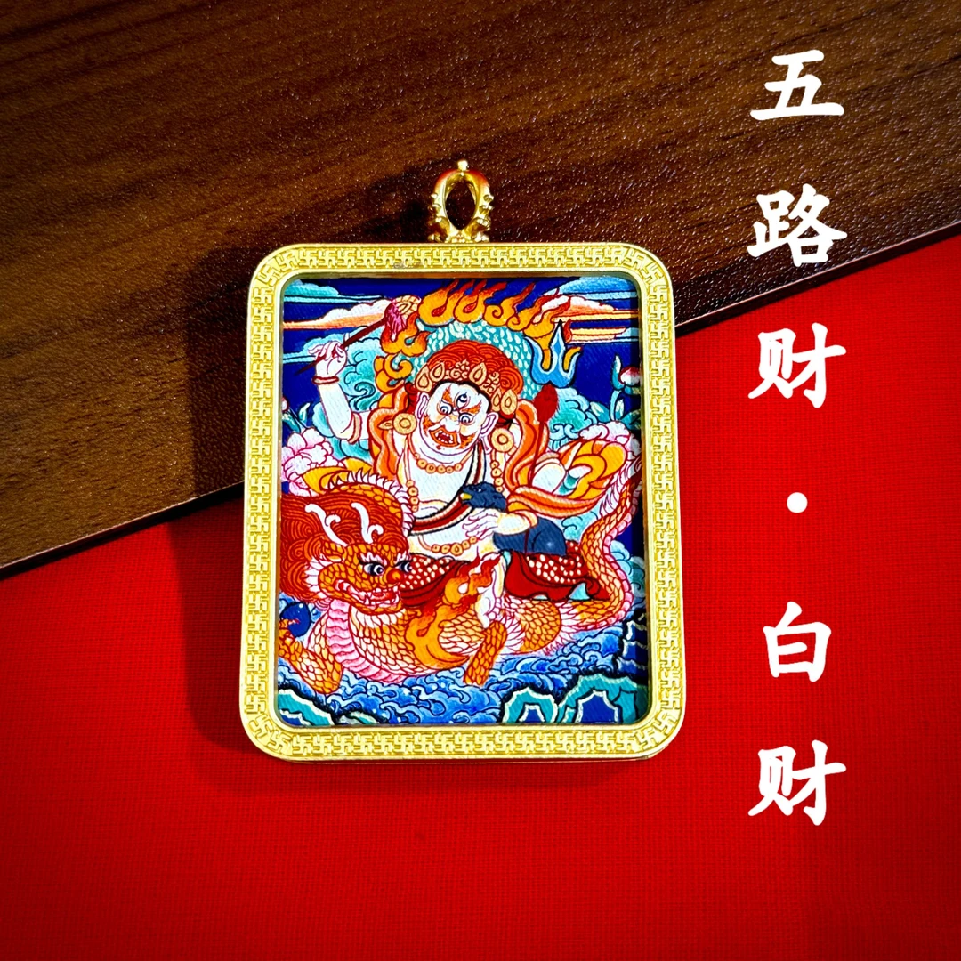 【一诺手绘】白C神纯手绘矿物质颜料青海热贡