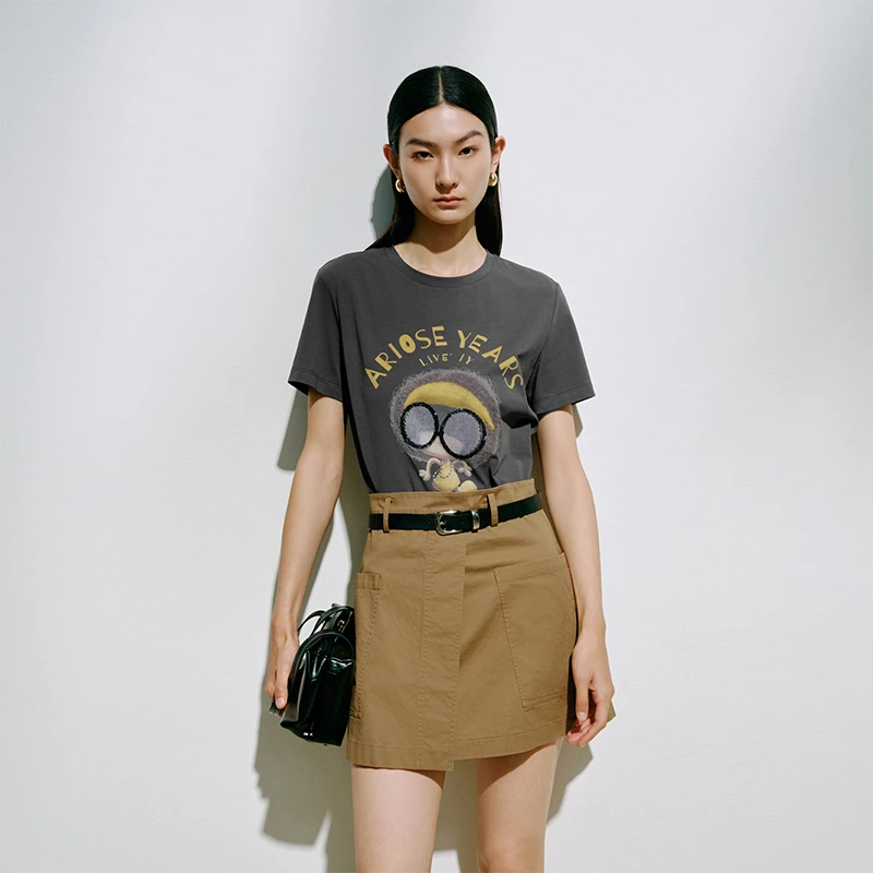 【上衣】【商场同款新品】艾诺丝雅诗 时尚圆领T恤 50436150