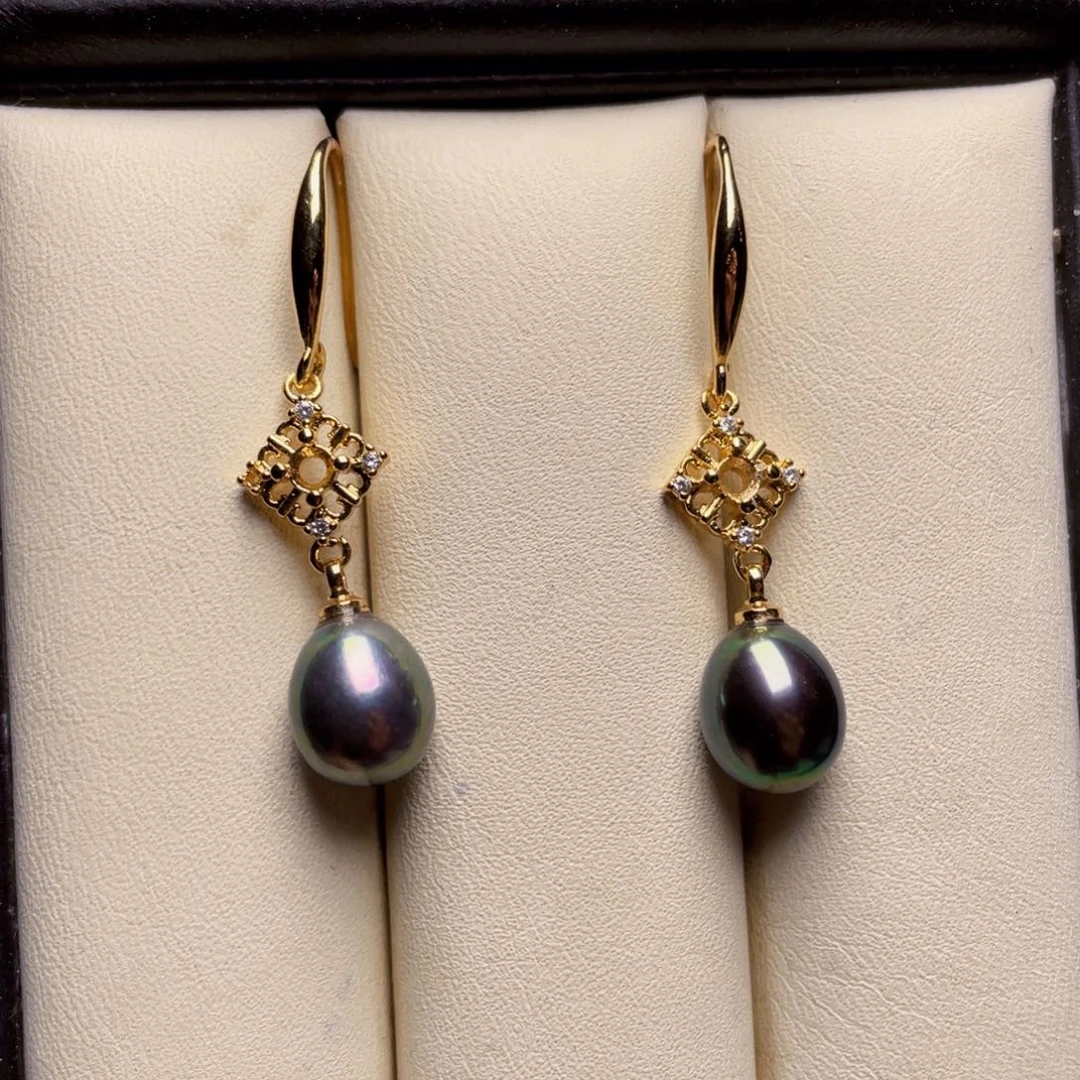 银S925镶嵌淡水珍珠珍珠首饰