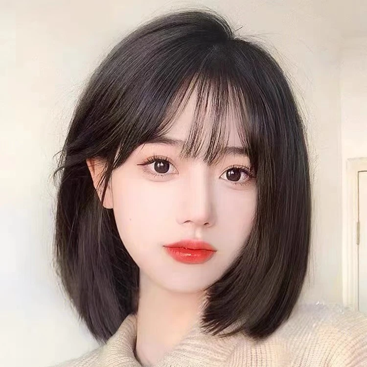 【32cm波波头】双旦限定仿真头皮全真发经典短发自然减龄全头套假发