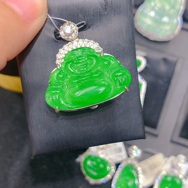 颈饰银S925镶嵌翡翠00005