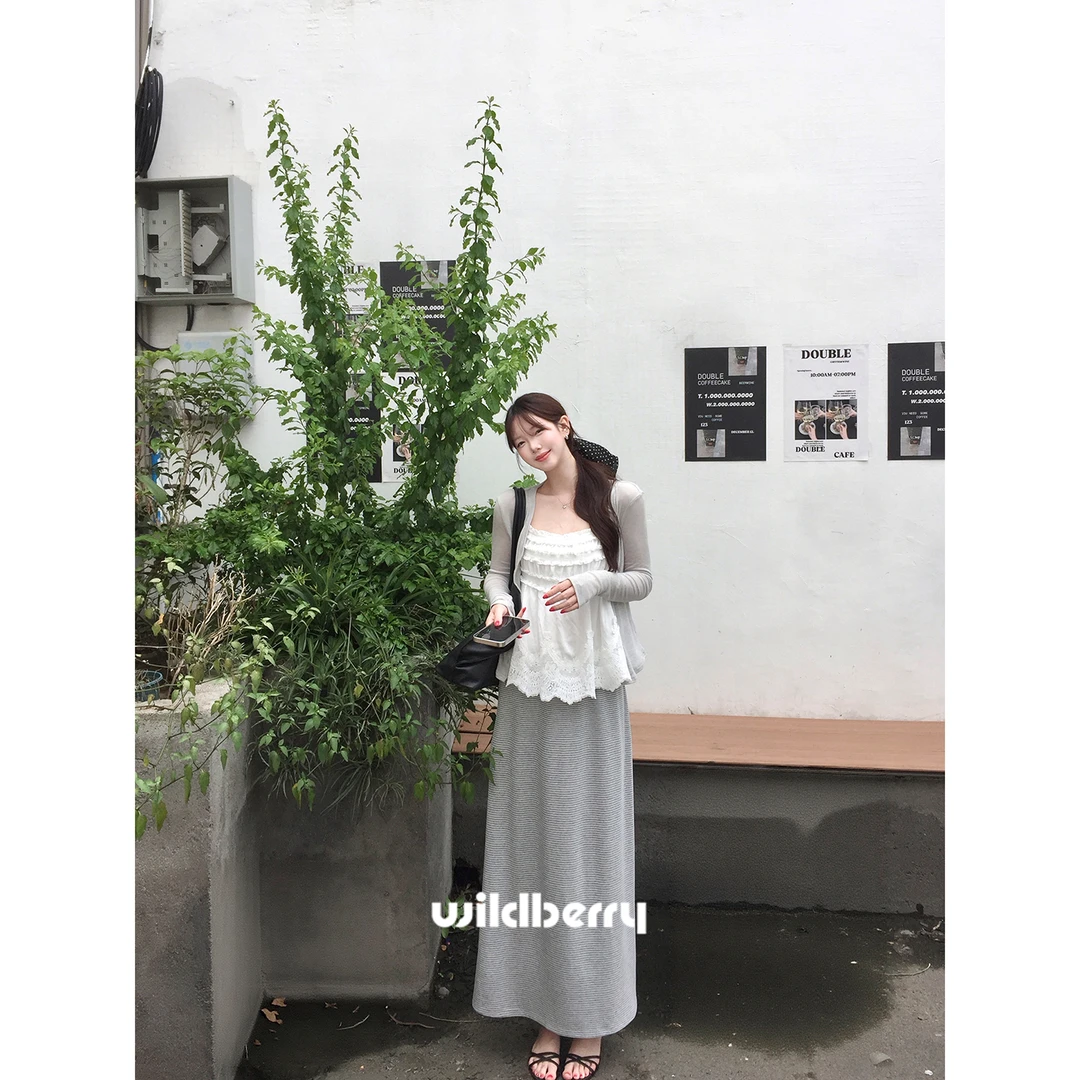 【小野莓】6月30日夏季新品长款直筒夏季百搭半身裙子女BY613589