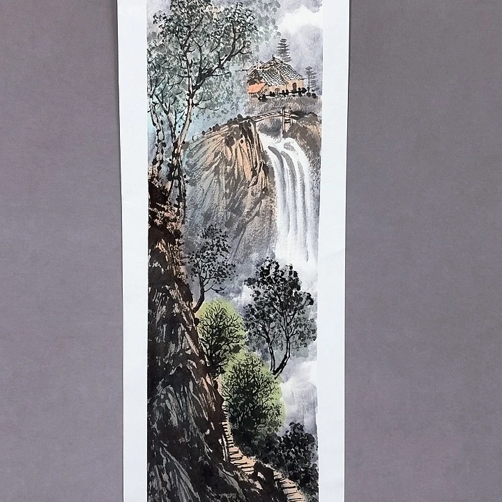 国画亲笔手绘放心去藏