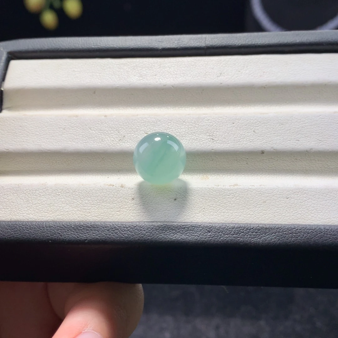 翡翠未镶嵌手串卡12蓝飘花