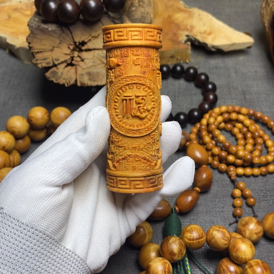 柏木（崖柏）福柱手把件