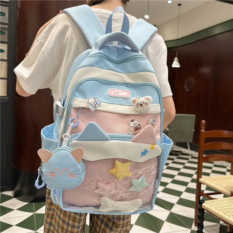 初中生书包女韩版小清新三到六年级小学生双肩包高颜值背包痛包女