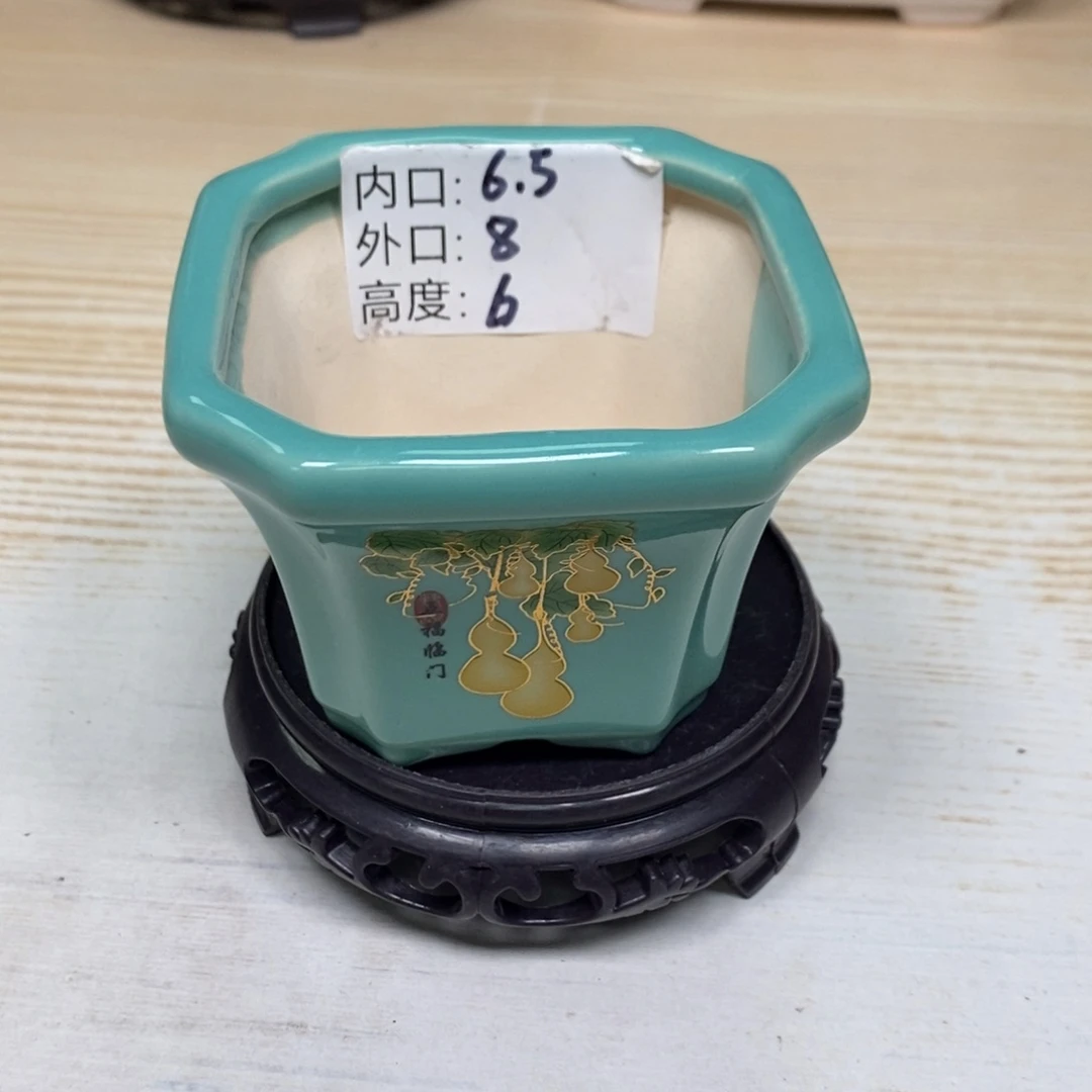 紫砂陶瓷花盆浮力