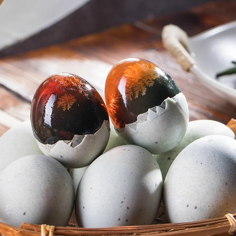20枚溏心松花皮蛋整箱70克+/枚Q弹爽口传统腌制工艺制作