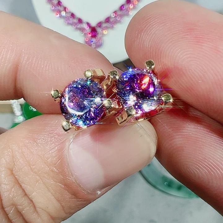 钻石耳饰银S925镶嵌1111111111111