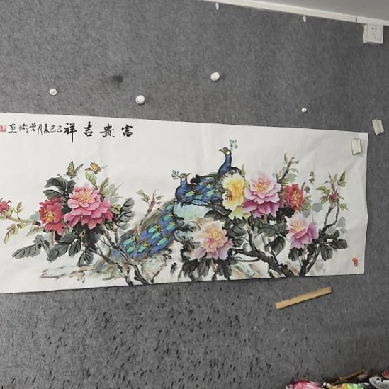 路***哥国画花开富贵险中求