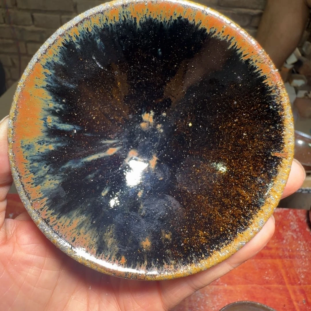 柴烧建盏茶盏茶杯568
