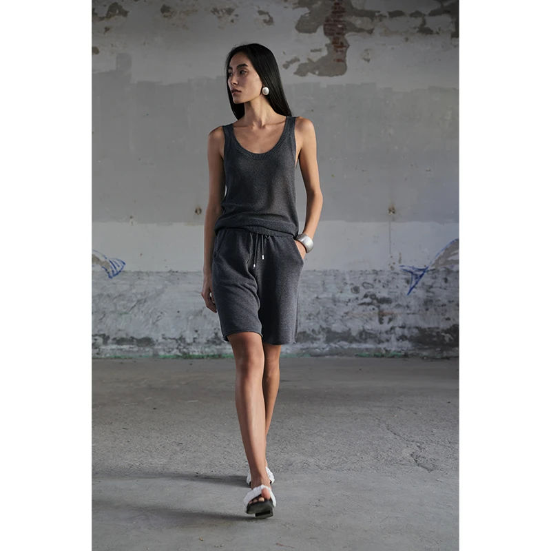 HERLAND她地【市集】亚麻天丝时尚三件套女夏经典高级感轻奢套装