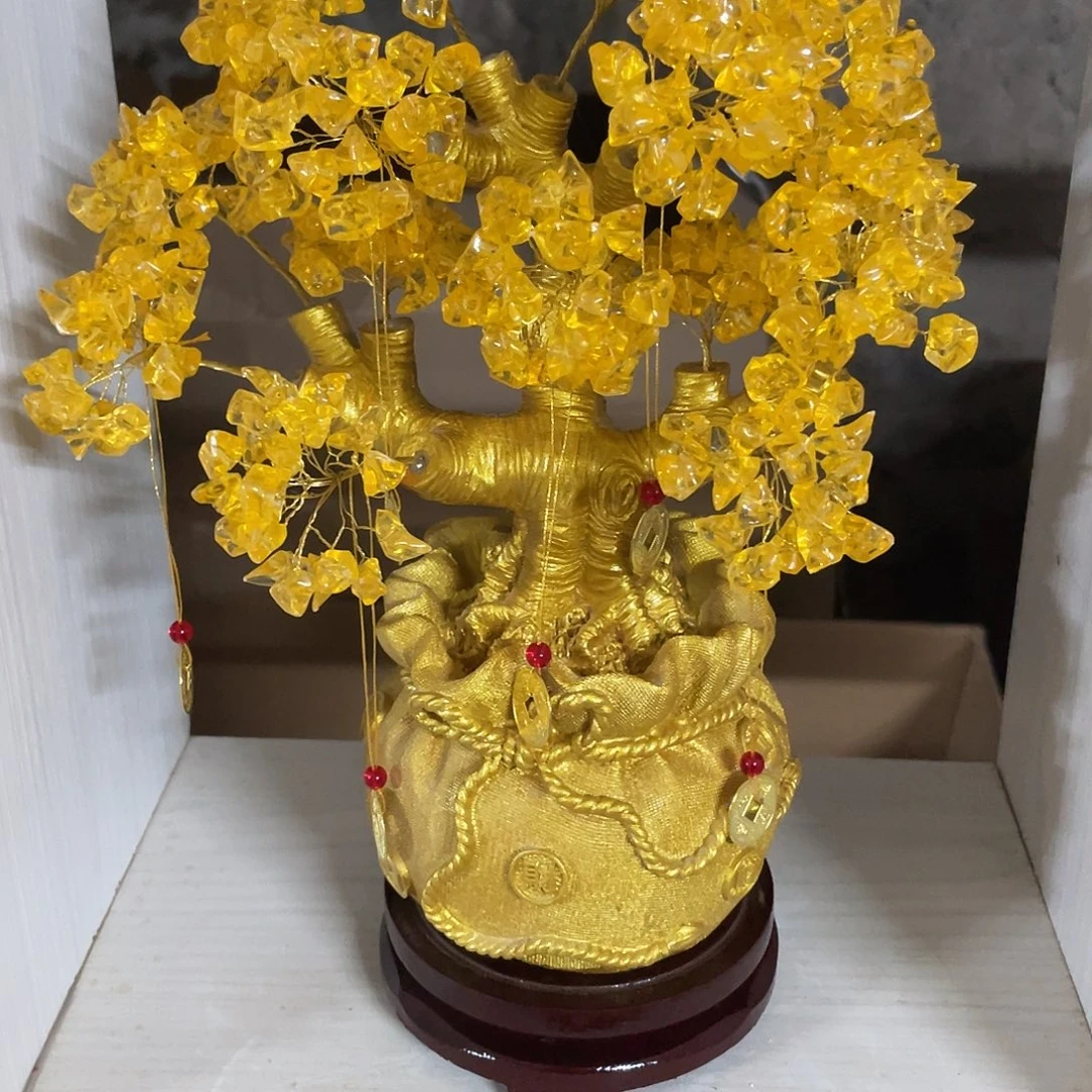 树脂发财树摆件111111