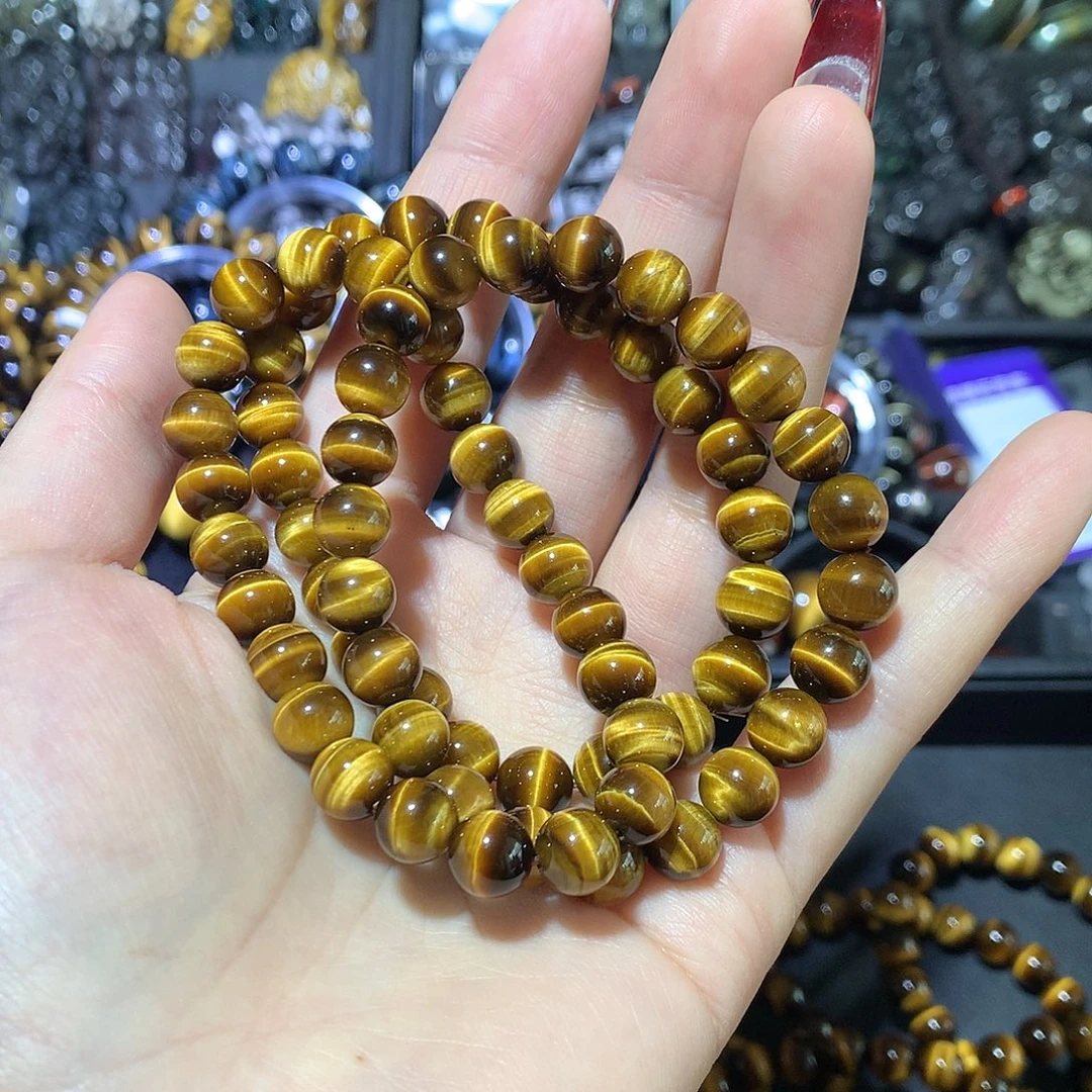 珍***珠木变石未镶嵌手串三圈款