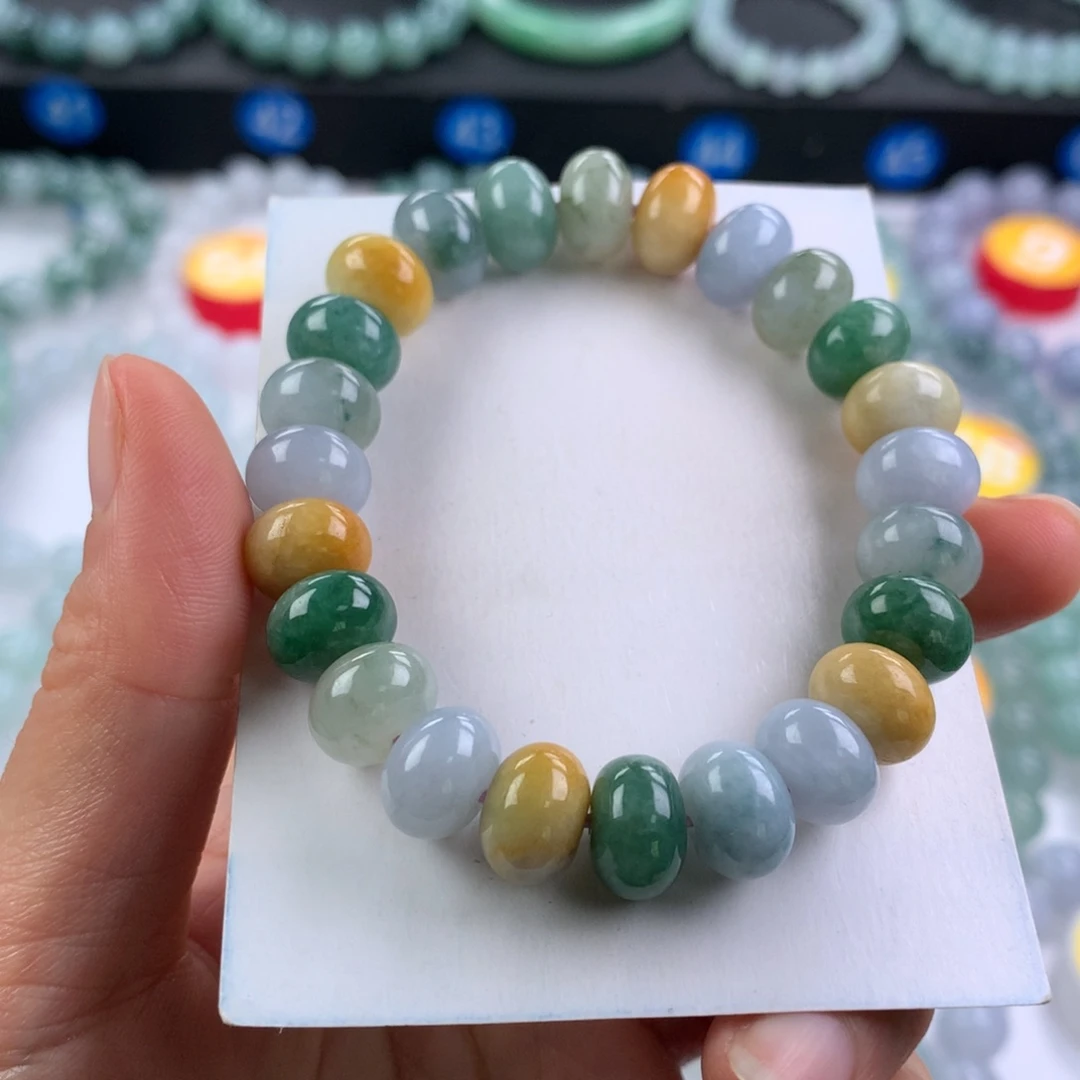 翡翠未镶嵌手链卡10.7