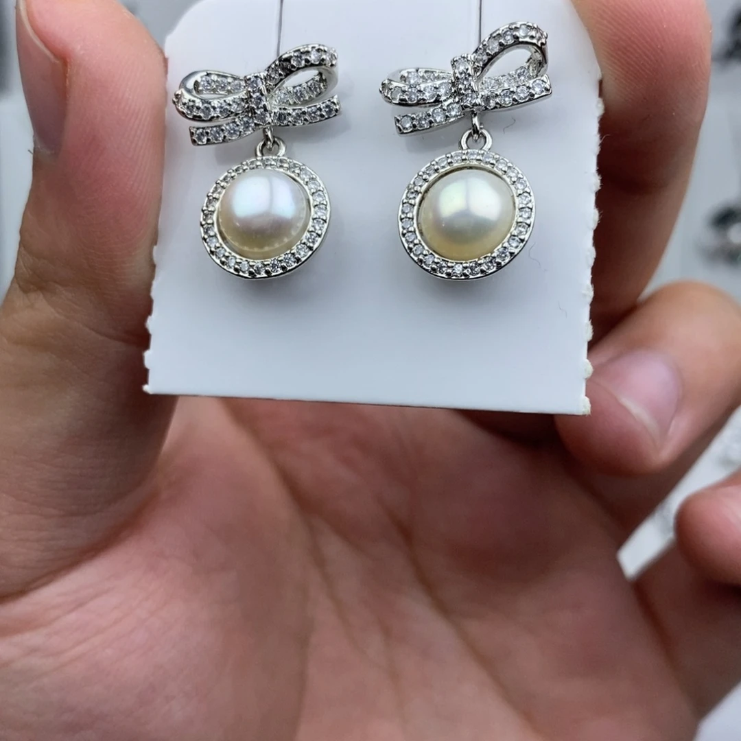 未镶嵌耳饰淡水珍珠