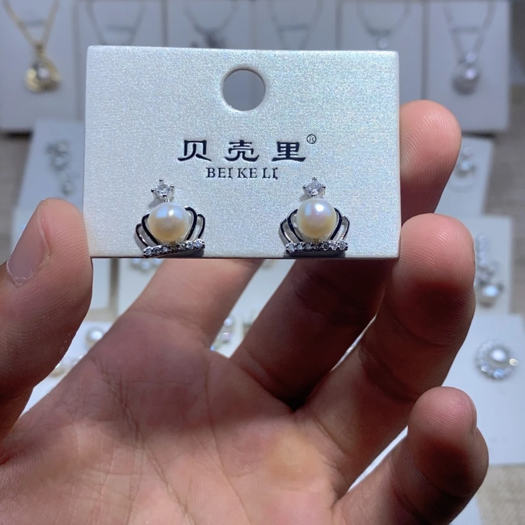 未镶嵌耳饰淡水珍珠