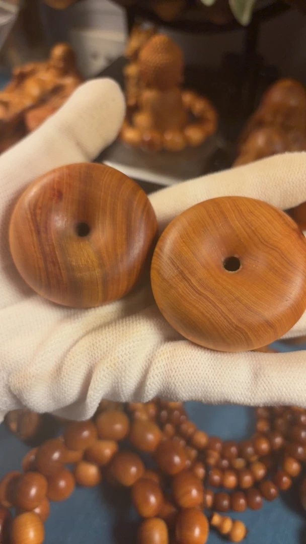 崖柏 平安扣两个