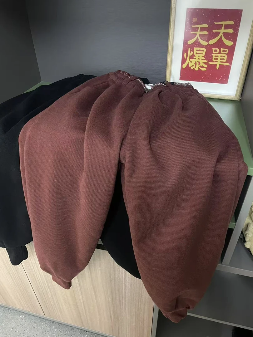 412272《红 5-13》优选韩儿童冬加绒三合一休闲裤