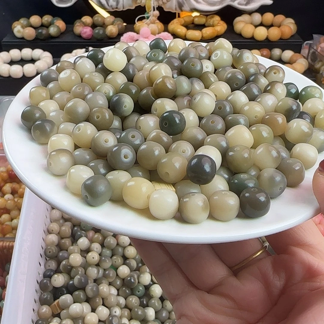 手串菩提根/象牙果卡10/11油墨飘花桶500颗