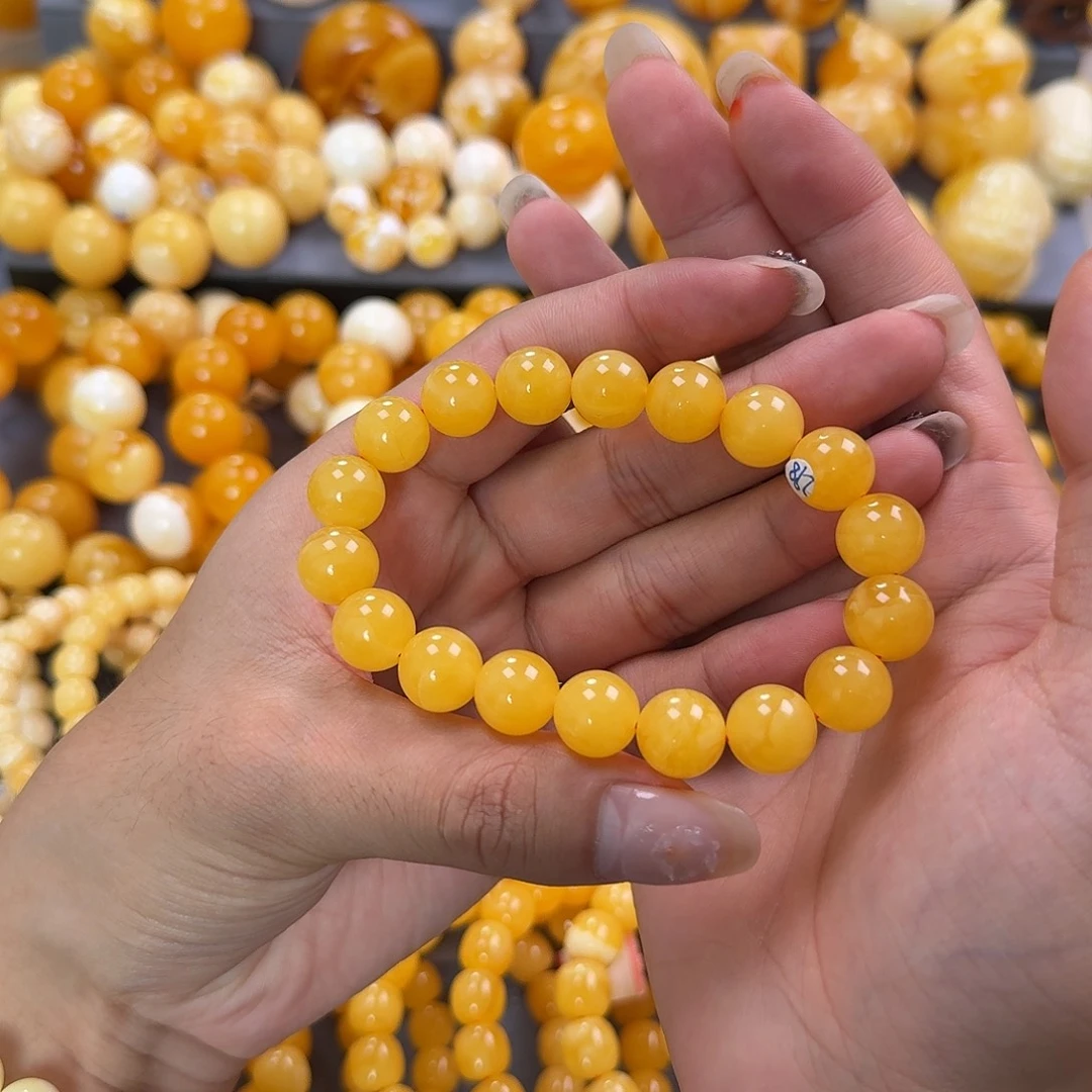 蜜蜡未镶嵌珠宝奇石同料12mm