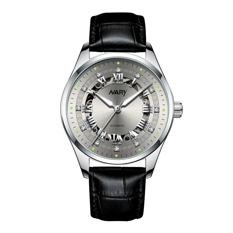 【黎莎专属】嘉年华系列镂空男士皮带全自动机械腕表18083C