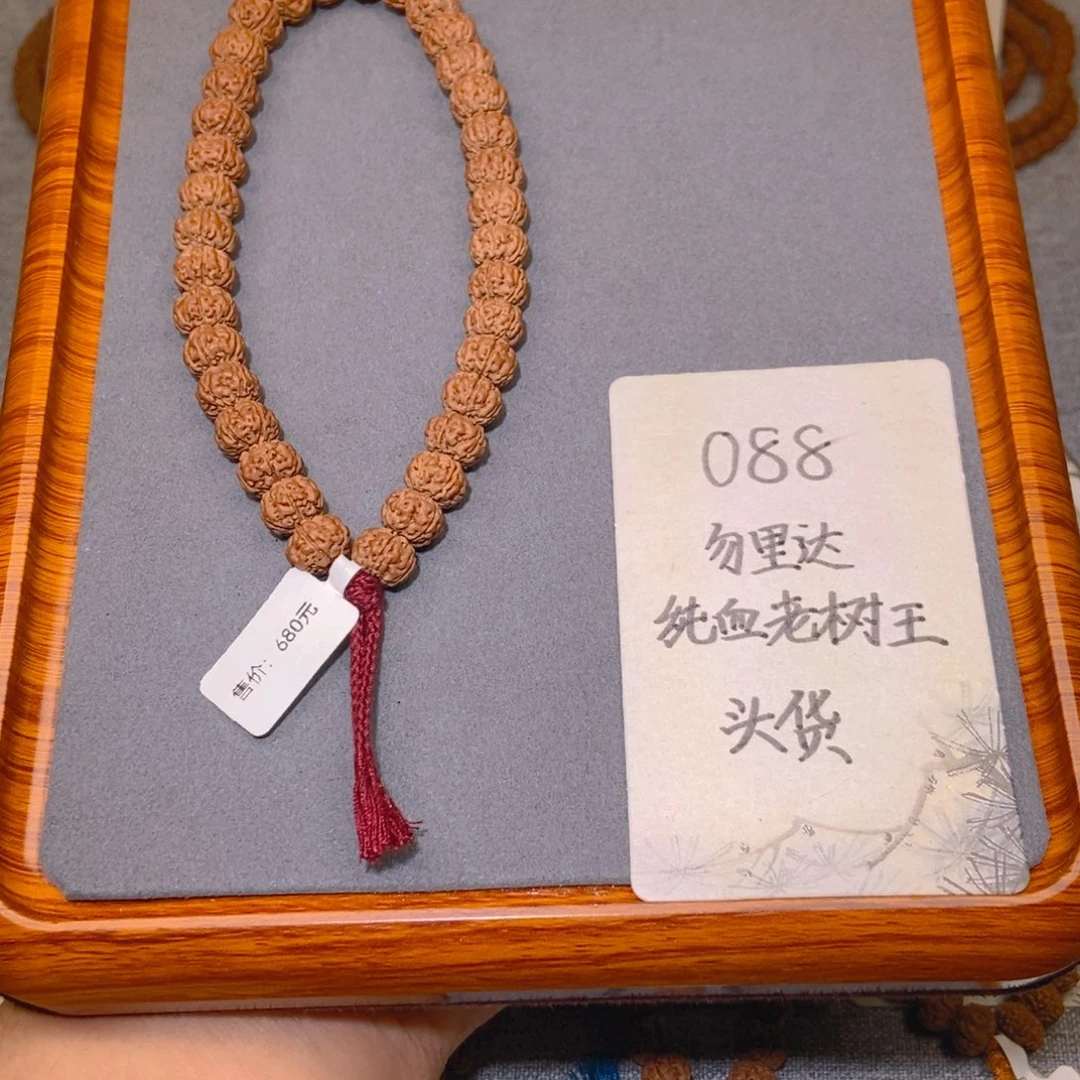金刚菩提手串088头货勿里达纯血老树王10.7