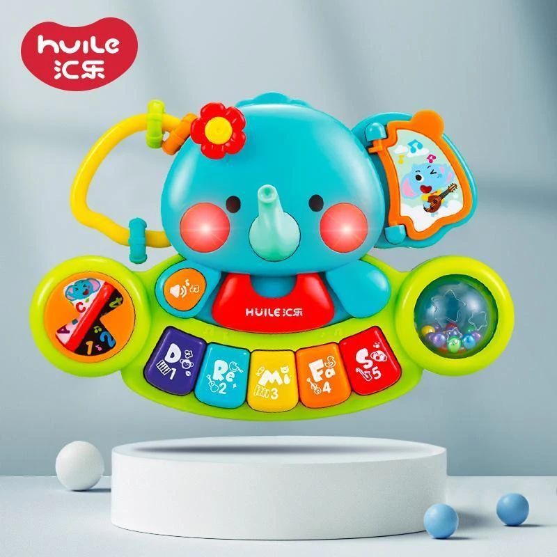 儿童电子琴玩具宝宝婴儿钢琴早教益智大象手指探索音乐小象琴