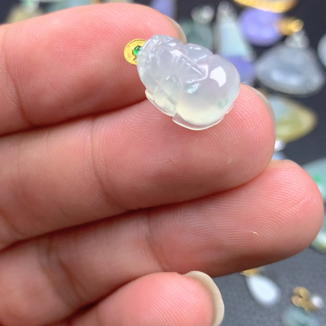 【闪购商品】翡翠18K金镶嵌颈饰翡翠