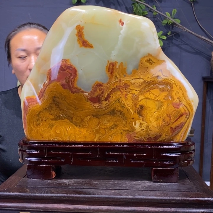 石材精品古青石摆件