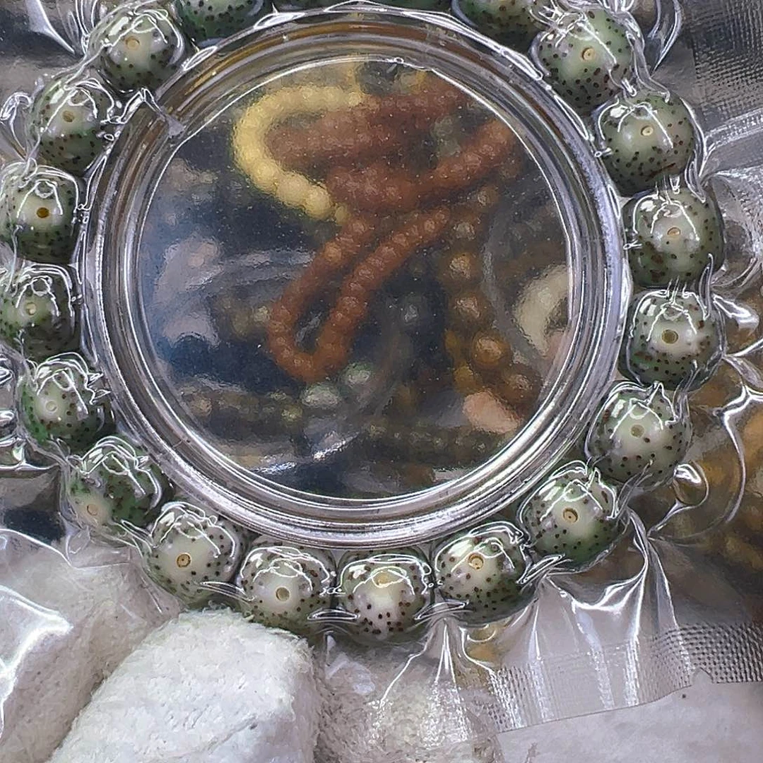 手串星月菩提65传说绿星月菩提单圈12×11
