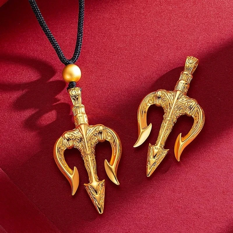 铜合金吊坠 海王三叉戟吊坠（单独的吊坠哦）时尚手工挂坠