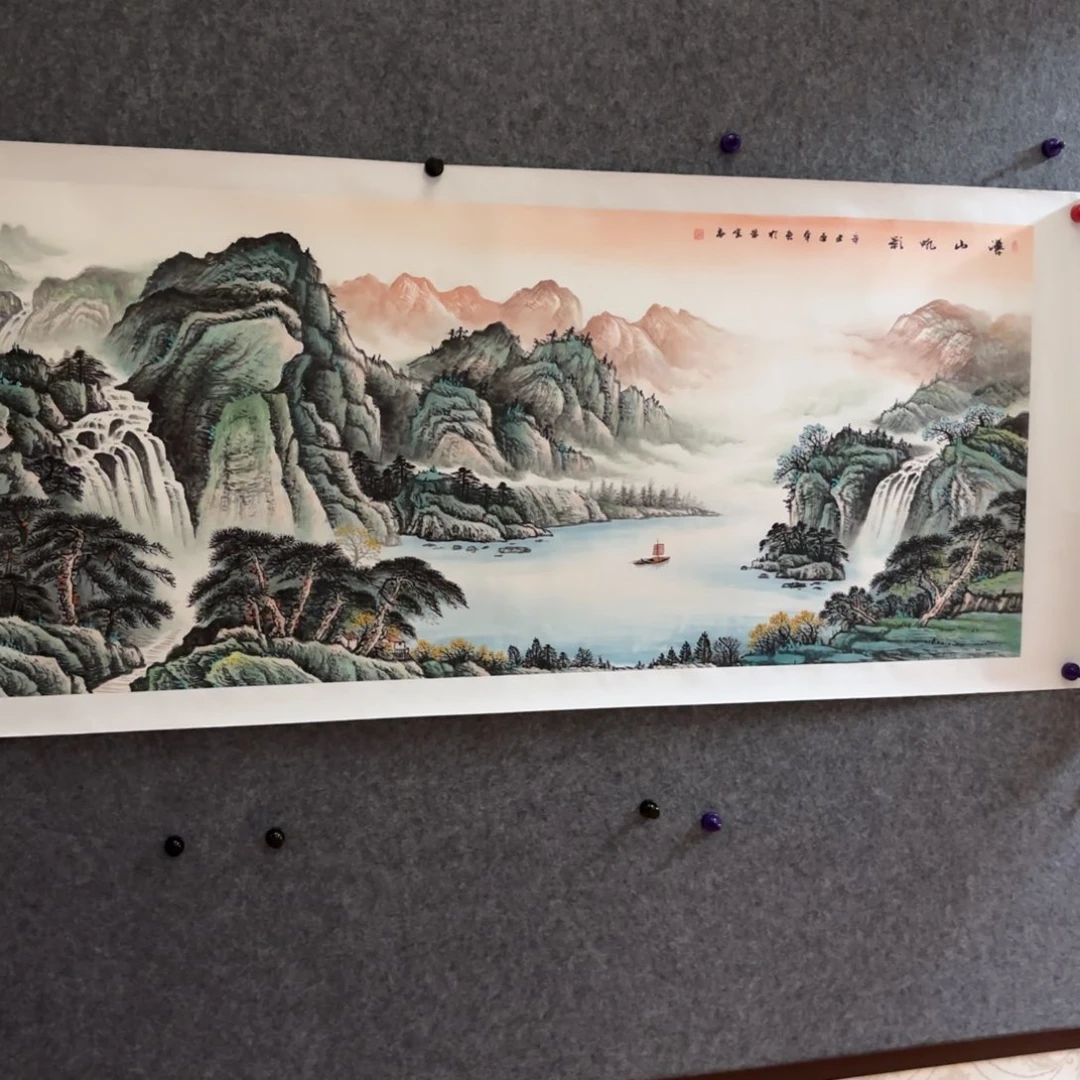 国画国画作品陆远华山水花鸟精品