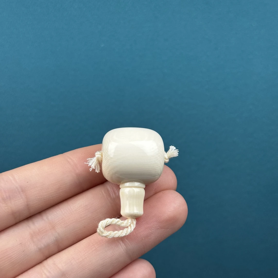 D6372天然猛犸牙 分体式三通20*30mm支持鉴定 假一罚四