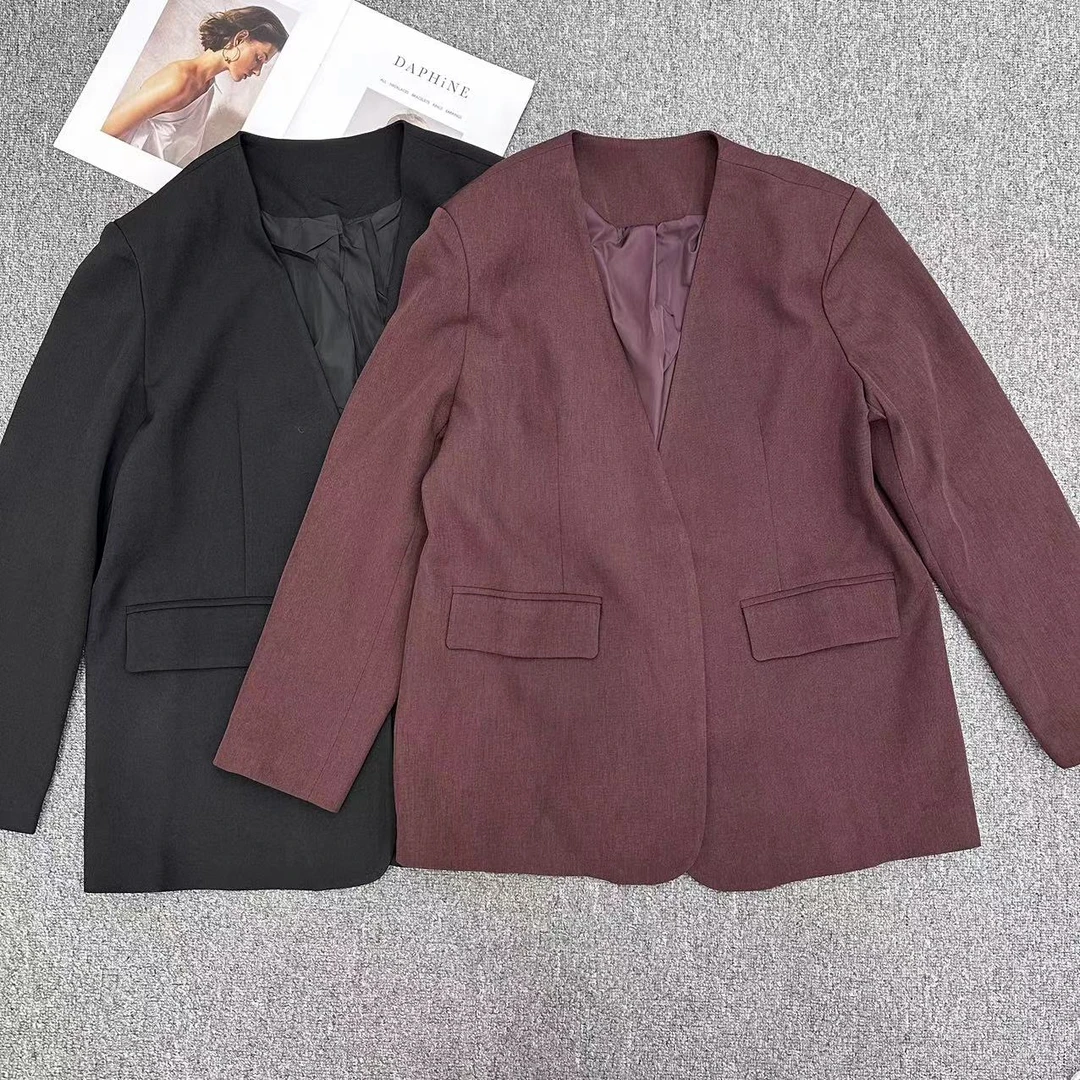 【周周家】5051濮院新款净版纯色韩版西装时尚百搭气质设计感外套