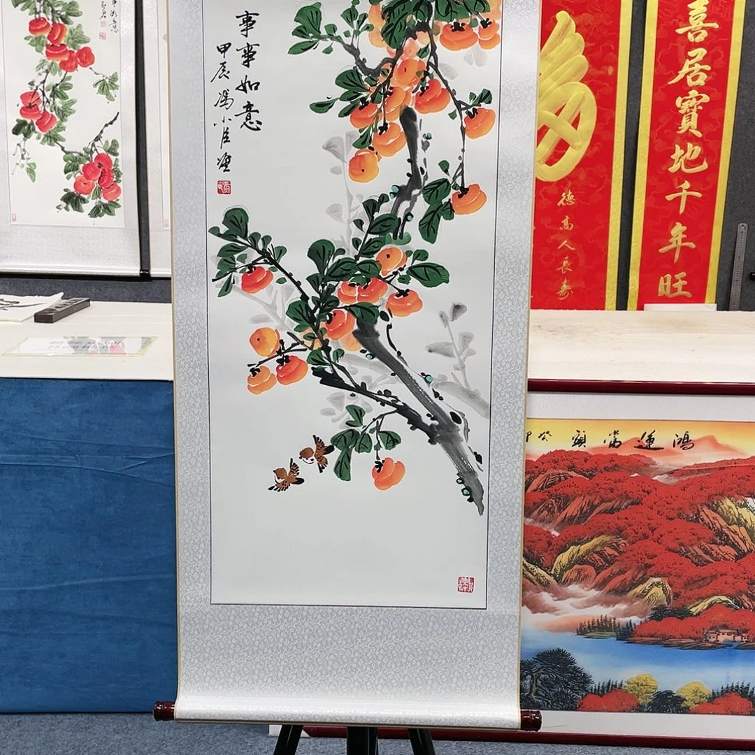 国画麦****者手绘作品绘画作品