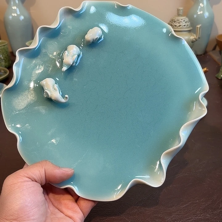 J****瓷片龙泉青瓷福利青瓷