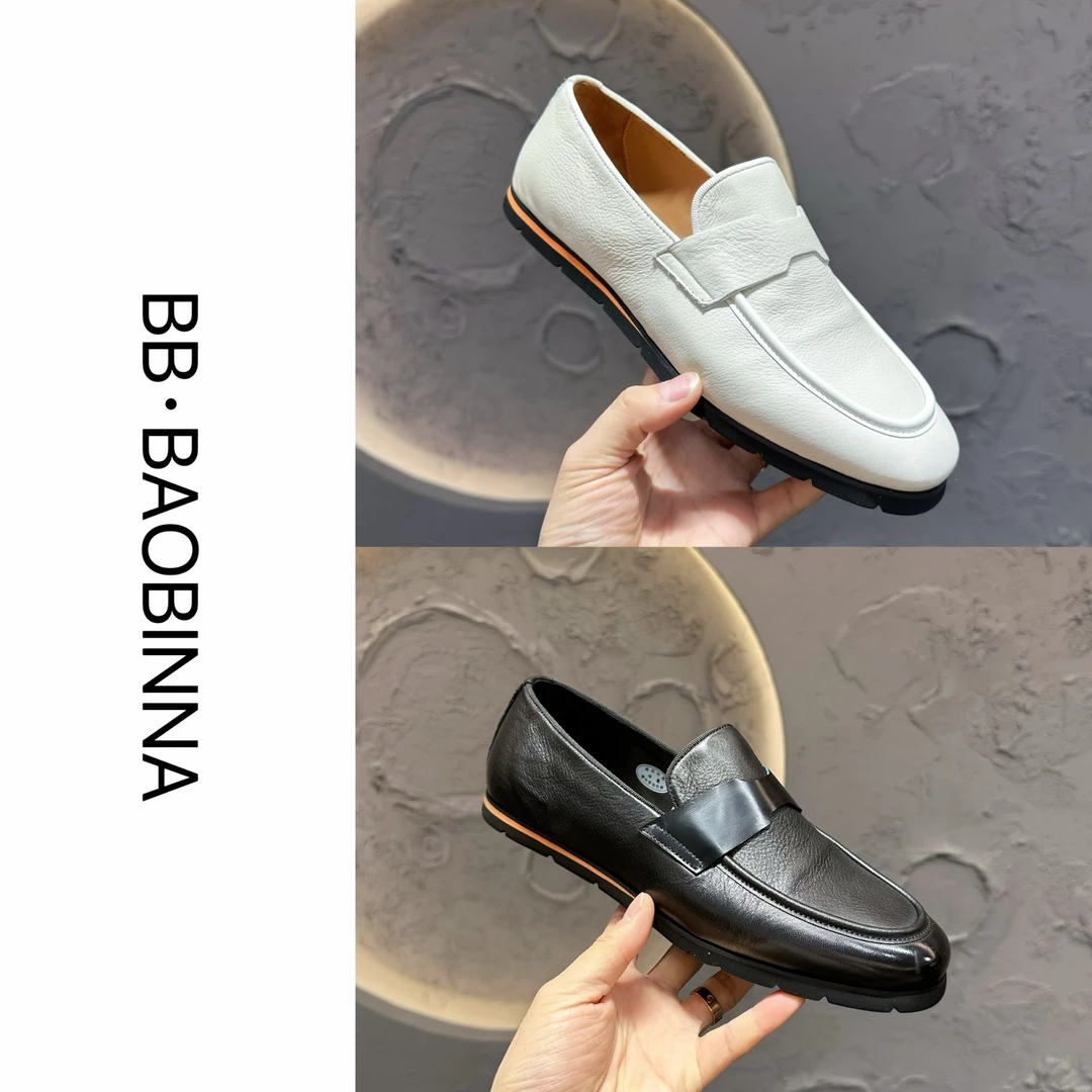 小野· 男装 | "英伦风" 轻便舒适百搭一脚蹬休闲皮鞋17011