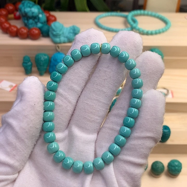 绿松石珠宝半成品未镶嵌