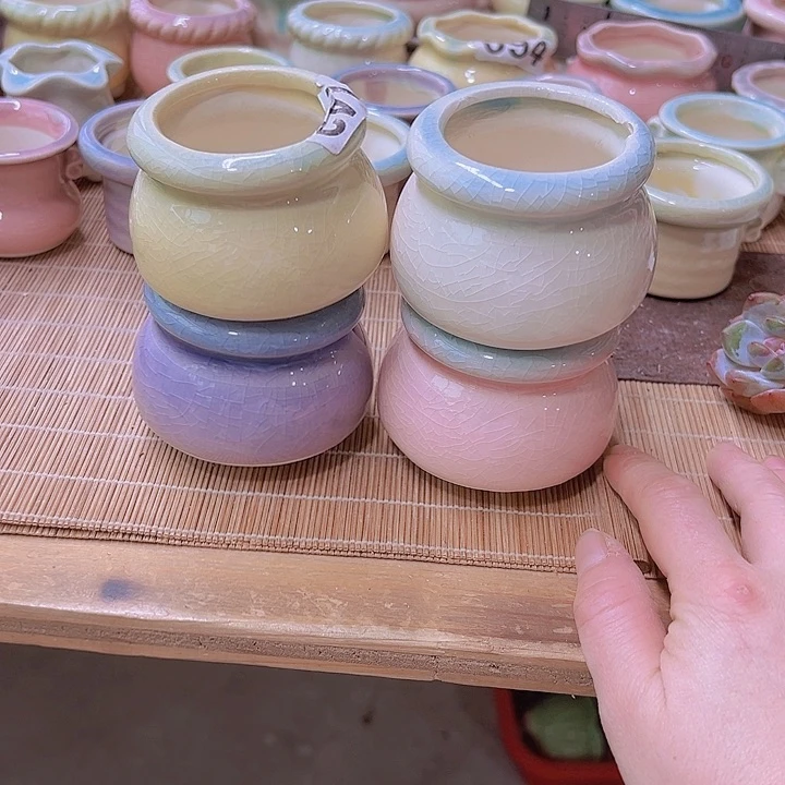 红陶陶瓷花盆当场满12包邮