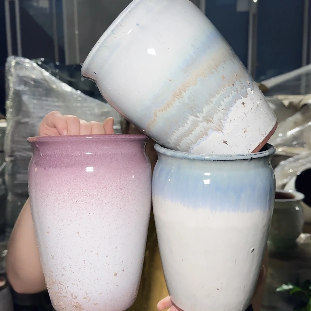 紫砂花盆高20口15