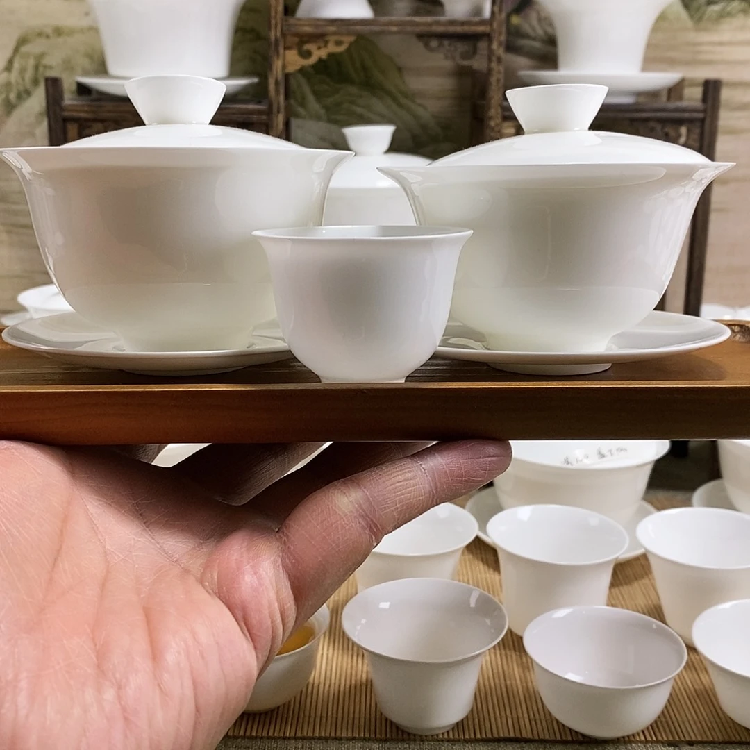 盖下150盖碗加大撇口盖碗