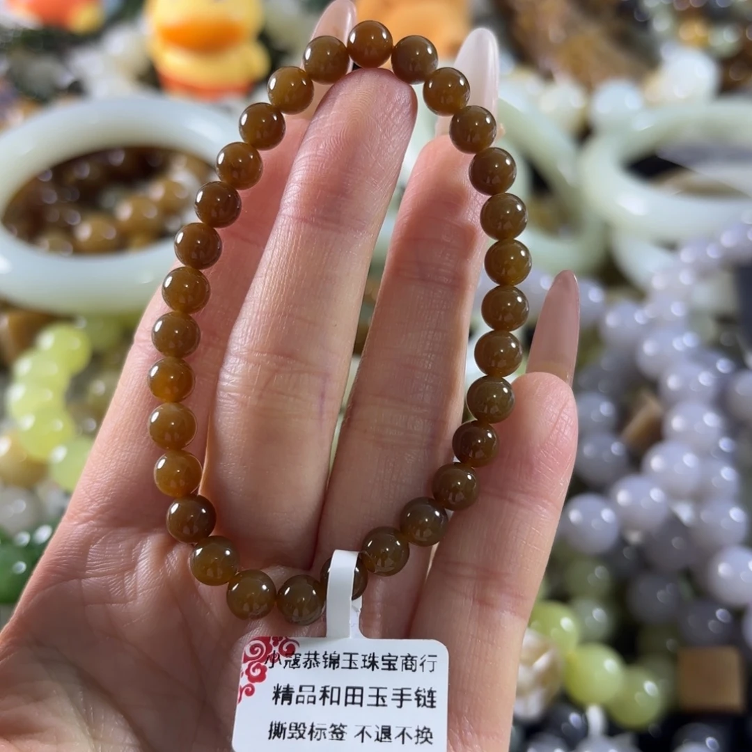 和田玉未镶嵌手串145