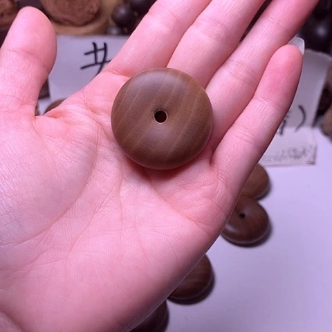 檀香木吊坠檀香黑肉平安扣