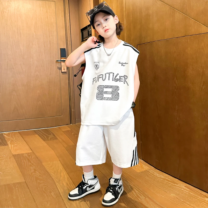 男童夏季套装2025新款夏装短袖中大儿童两件套潮B5270