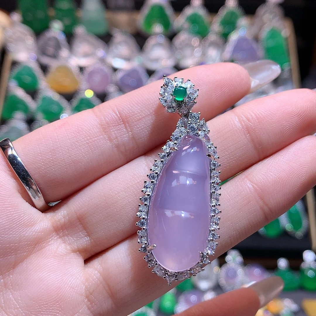 玛瑙/玉髓颈饰银S925镶嵌