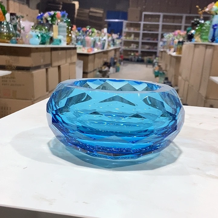 琉璃琉璃花瓶高8口11