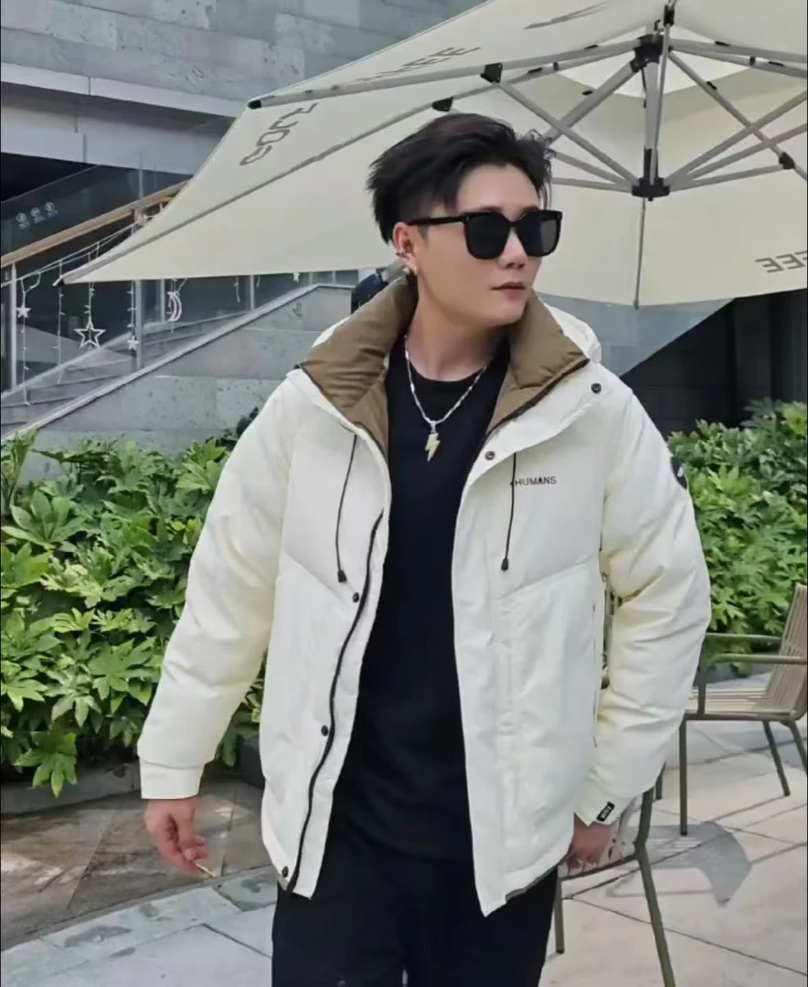 25006#【追风者系列】高定潮牌炸街连帽外套厚男(剪标款）