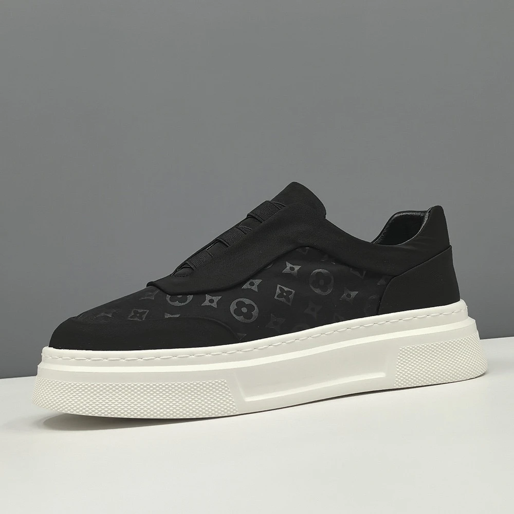 A-27793男士夏季冰丝布鞋小众一脚蹬懒人鞋男鞋百搭板鞋男款